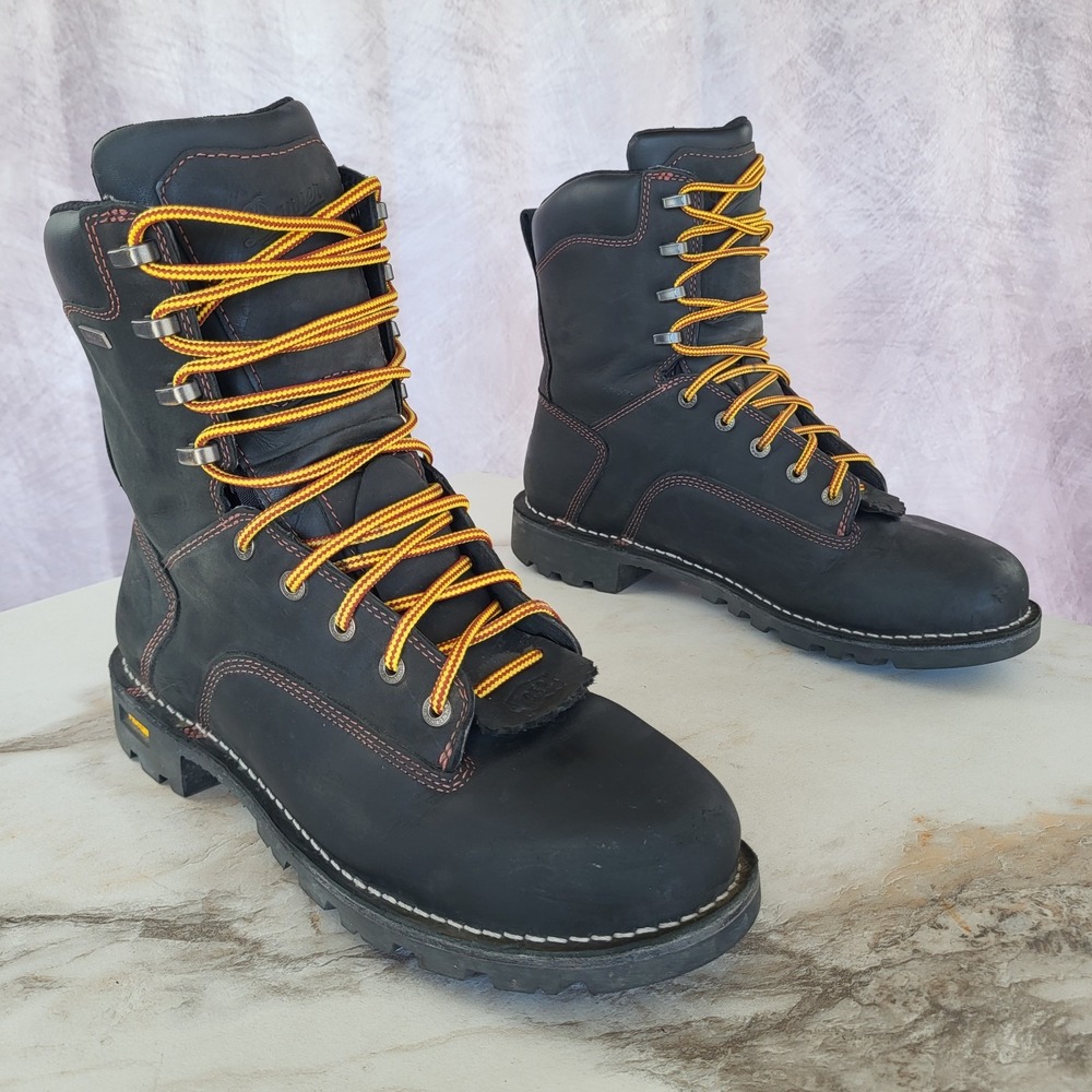 Danner Gritstone 8" Black Size 10.5 D Soft Toe Safety Boots Black